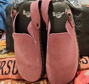 Dr. Martens Women's Mauve Suede Mules